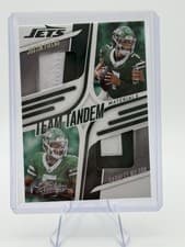 2025 Panini Absolute Team Tandem Materials Justin Fields / Garrett Wilson #TTM-NYJ card