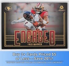 2025 Panini Luminance Engaged Fred Warner #9 card