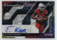 2025 Leaf Vivid Domination 2030 Autographs Elijah Haven #DA-EH1 card