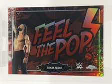 2026 Topps Chrome WWE Feel the Pop Roman Reigns #FTP-RR card