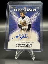 2025 Topps Postseason Performance Autograph Anthony Volpe #PPA-AV card