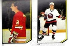 Al MacInnis, Tomas Jonsson 1986 O-Pee-Chee Sticker card