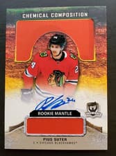 Pius Suter 2020 Upper Deck The Cup Chemical Composition Mantle Autographs card
