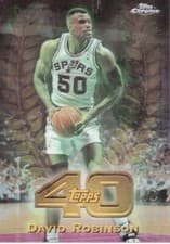 David Robinson 1997 Topps Chrome Topps 40 card