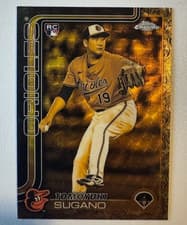 2025 Topps Gilded Collection Chrome Cast in Gold Tomoyuki Sugano #CG-4 card