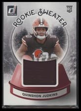 2025 Donruss Rookie Holiday Sweater Quinshon Judkins #SWE-QJS card