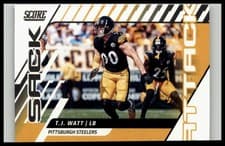 2025 Score Sack Attack T.J. Watt #8 card