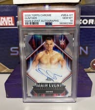 2026 Topps Chrome WWE Main Event Autographs Gunther #MEA-GT card