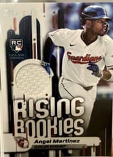 2025 Topps Update Rising Rookies Relics Angel Martínez #RRR-AM card