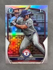 Wyatt Langford 2023 Bowman Draft Chrome card
