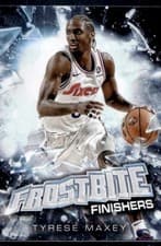 2025-26 Topps Holiday Frostbite Finishers Tyrese Maxey #FF-TM card