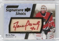 2024-25 Upper Deck Engrained Icons Signature Shots Manufactured Stick Relics Darren Pang #SS-DG card