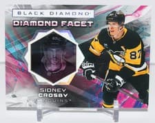 Sidney Crosby 2025-26 Upper Deck Black Diamond Diamond Facet card