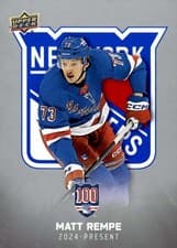 Matt Rempe 2025-26 Upper Deck New York Rangers Centennial Base Set card