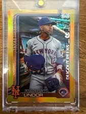 2025 Topps Dugout Peeks Francisco Lindor #DP-20 card