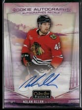 2024-25 O-Pee-Chee Platinum Rookie Autographs Nolan Allan #R-NA card