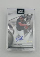2025 Topps Chrome Black Autographs James Wood #CBA-JW card