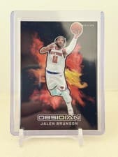 2024-25 Panini Obsidian International Black Color Blast Jalen Brunson #10 card