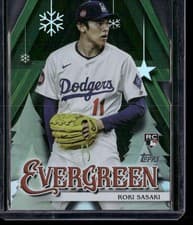 2025 Topps Holiday Evergreen Roki Sasaki #E-1 card