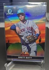 Brett Baty 2022 Bowman Chrome 2021 AFL Fall Stars card