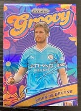 Kevin De Bruyne 2023 Panini Prizm Premier League Groovy card