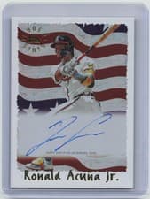 2025 Topps Archives 1995 Topps Cyberstats Autographs Ronald Acuña Jr. #95CA-RA card