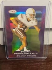 2026 SAGE Football Peak Performance Jaden Nixon #PK-JN card