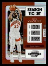 Fred VanVleet 2021 Panini Contenders Optic card