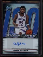 2025-26 Bowman University Best Iso Signatures Darryn Peterson #IS-DP card