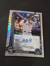 2025 Topps Chrome Logofractor Edition Rookie Autographs Adael Amador #RA-AA card