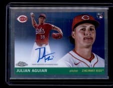 2025 Topps Chrome Platinum Autographs Julian Aguiar #CPA-JA card