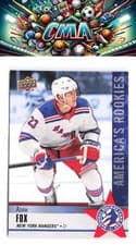 Adam Fox 2020 Upper Deck National Hockey Card Day USA card