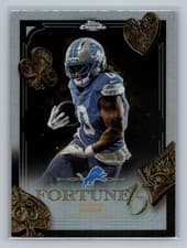 Jahmyr Gibbs 2025 Topps Chrome Fortune 15 card