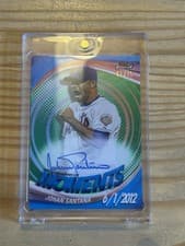 2025 Finest Moments Autographs Johan Santana #FMA-JSA card