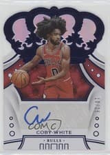 Coby White 2019 Panini Crown Royale Rookie Autographs card
