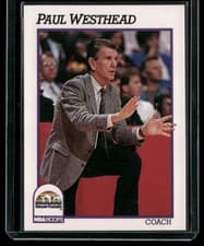 Paul Westhead 1991-92 Hoops Base Set card