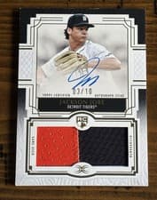 2025 Topps Definitive Collection Rookie Patch Autograph Jackson Jobe #DRPA-JJ