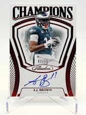 2025 Panini Flawless Champions Signatures A.J. Brown #15 card