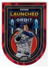 Shohei Ohtani 2025 Topps Cosmic Chrome Launched into Orbit card