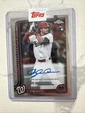 2025 Topps Chrome Update Rookie Debut Autographs Dylan Crews #CRDA-DC card