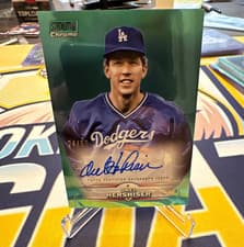 2025 Stadium Club Chrome Autographs Orel Hershiser #SCCA-OH card