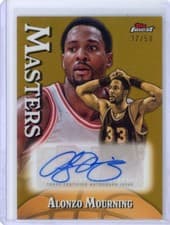 2024-25 Finest Masters Autographs Alonzo Mourning #MA-AM card
