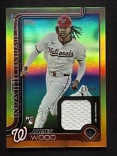 2025 Topps Real One Relics James Wood #181 card
