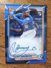 2024 Bowman Chrome Rookie Autographs Ronny Mauricio #CRA-RM card