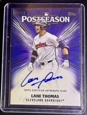 2025 Topps Postseason Performance Autograph Lane Thomas #PPA-LT card