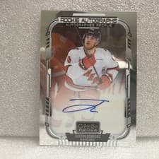 2025-26 O-Pee-Chee Platinum Rookie Autographs Justin Robidas #R-JR card