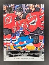 2024-25 Upper Deck The Cup Signature Renditions Seamus Casey #SR-SC card