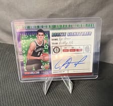 2025-26 NBA Hoops Hoops Rookie Signatures Egor Dëmin #HRS-ED card