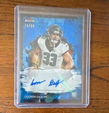 Cooper DeJean 2024 Finest Rookie Finest Autographs card