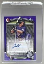 2025 Bowman Prospects Autographs Charlie Condon #BPA-CC card